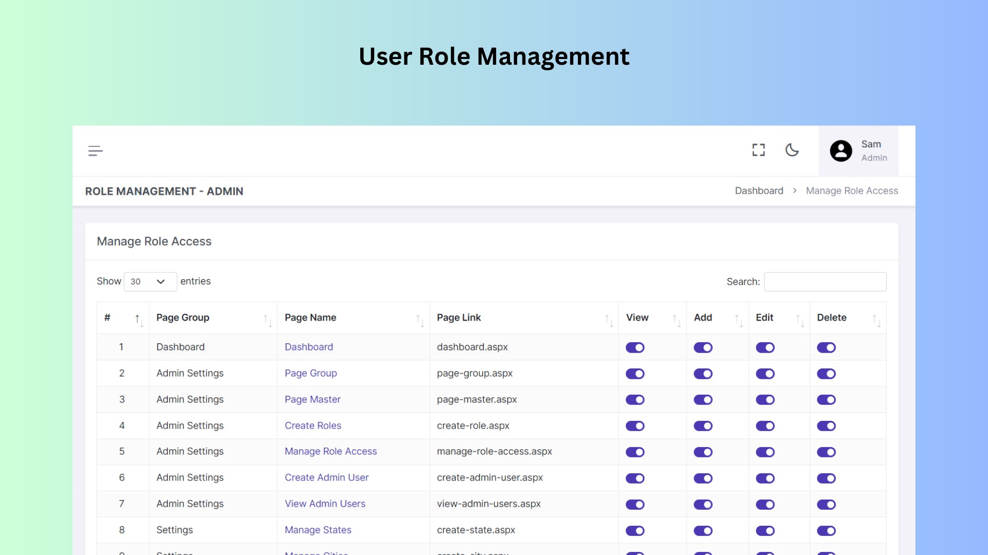 Implemented user role management functionality within the web application to efficiently assign and control access privileges based on user roles.