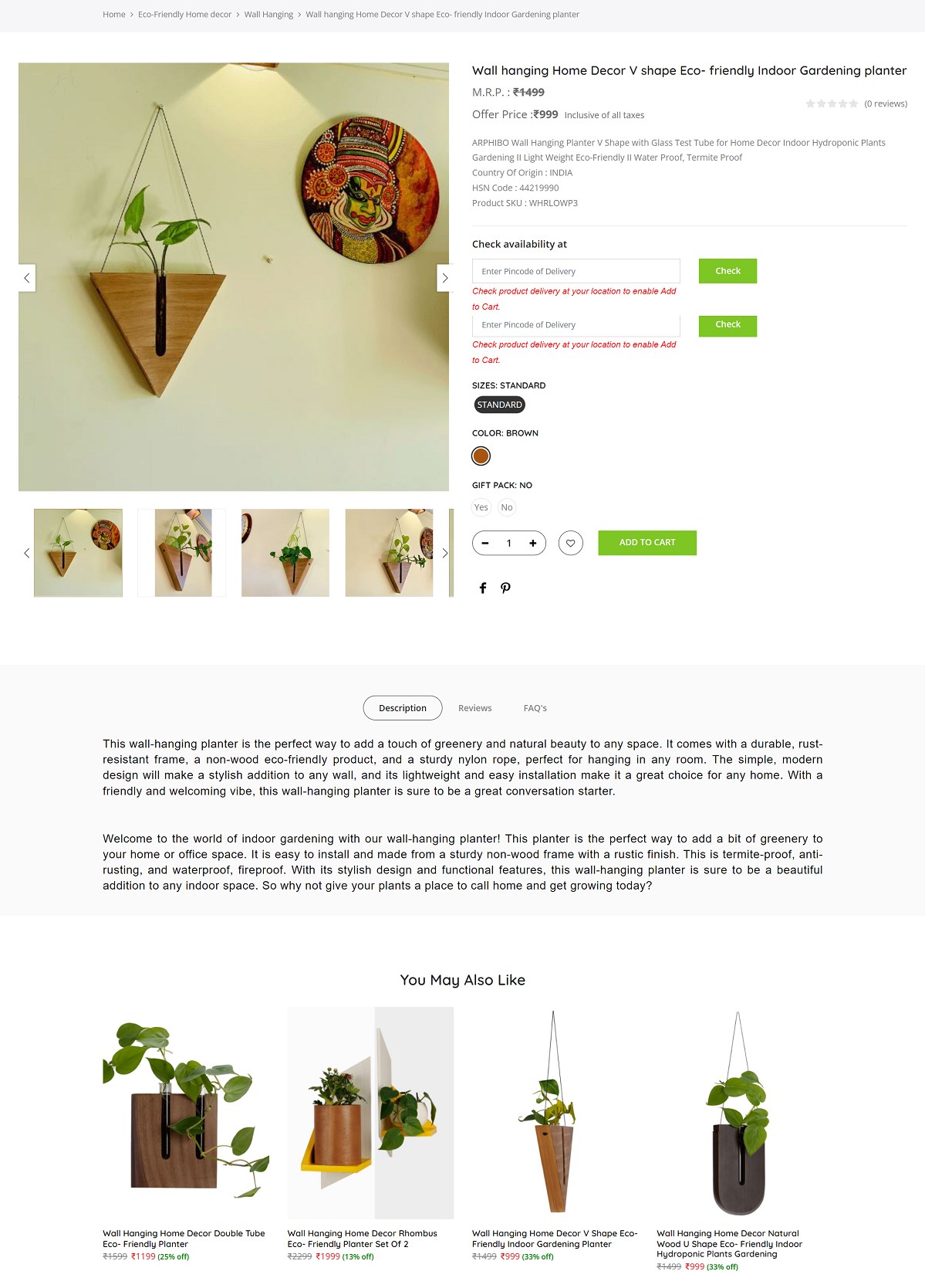 Product Detail Page