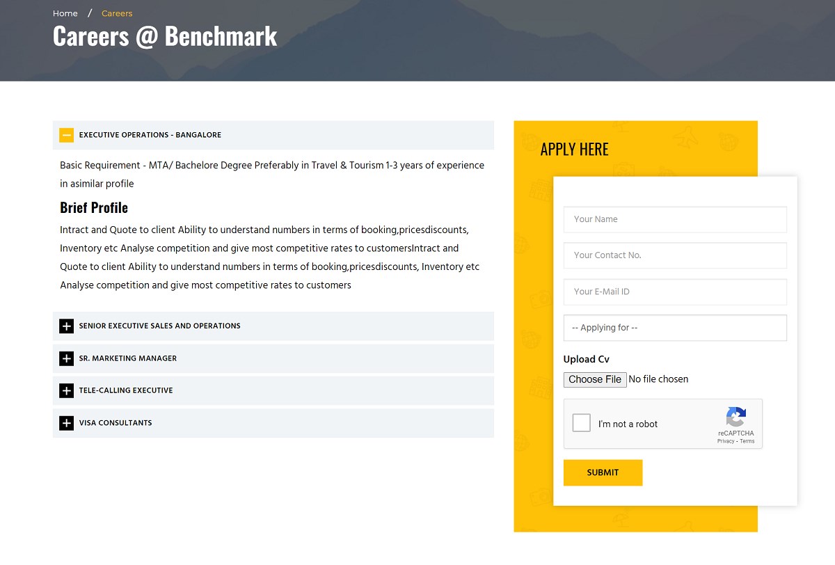 Benchmark Holidays