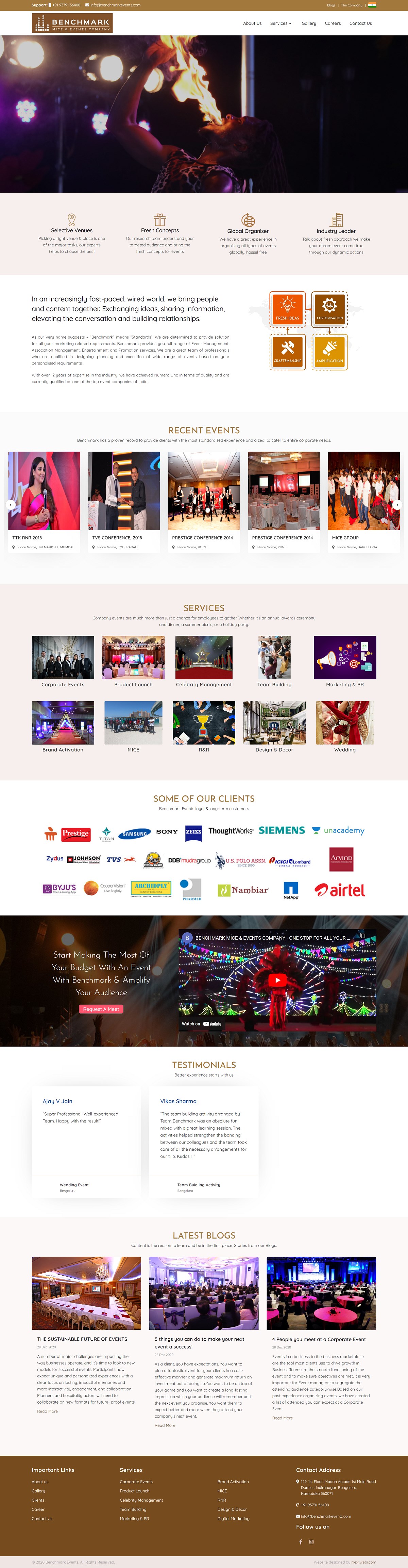Benchmark- MICE & Events company