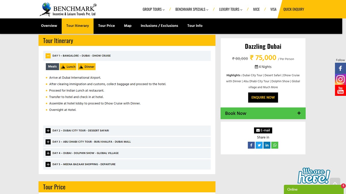 Benchmark Holidays