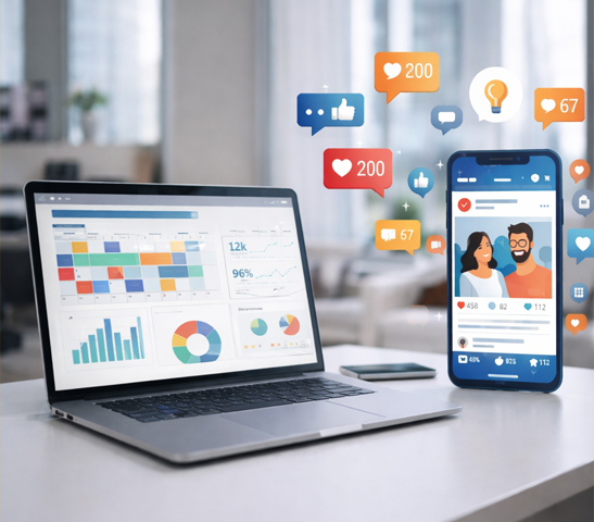 Social media marketing strategy for brand growth